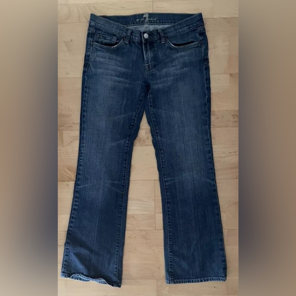 7 For All Mankind Bootcut Medium Wash Denim Jeans Size 30